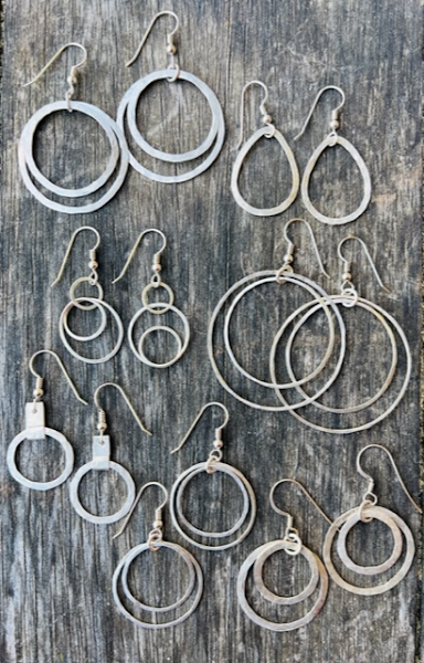 Sterling Silver Hoop Earrings various sizes